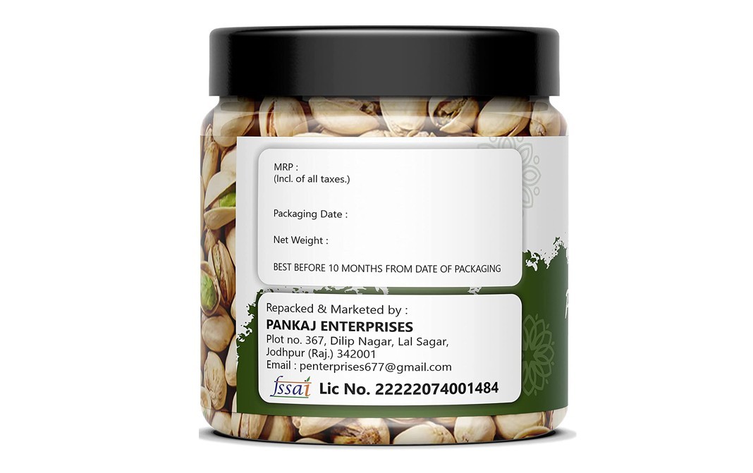 Foodery Pistachios Kernals    Plastic Jar  400 grams
